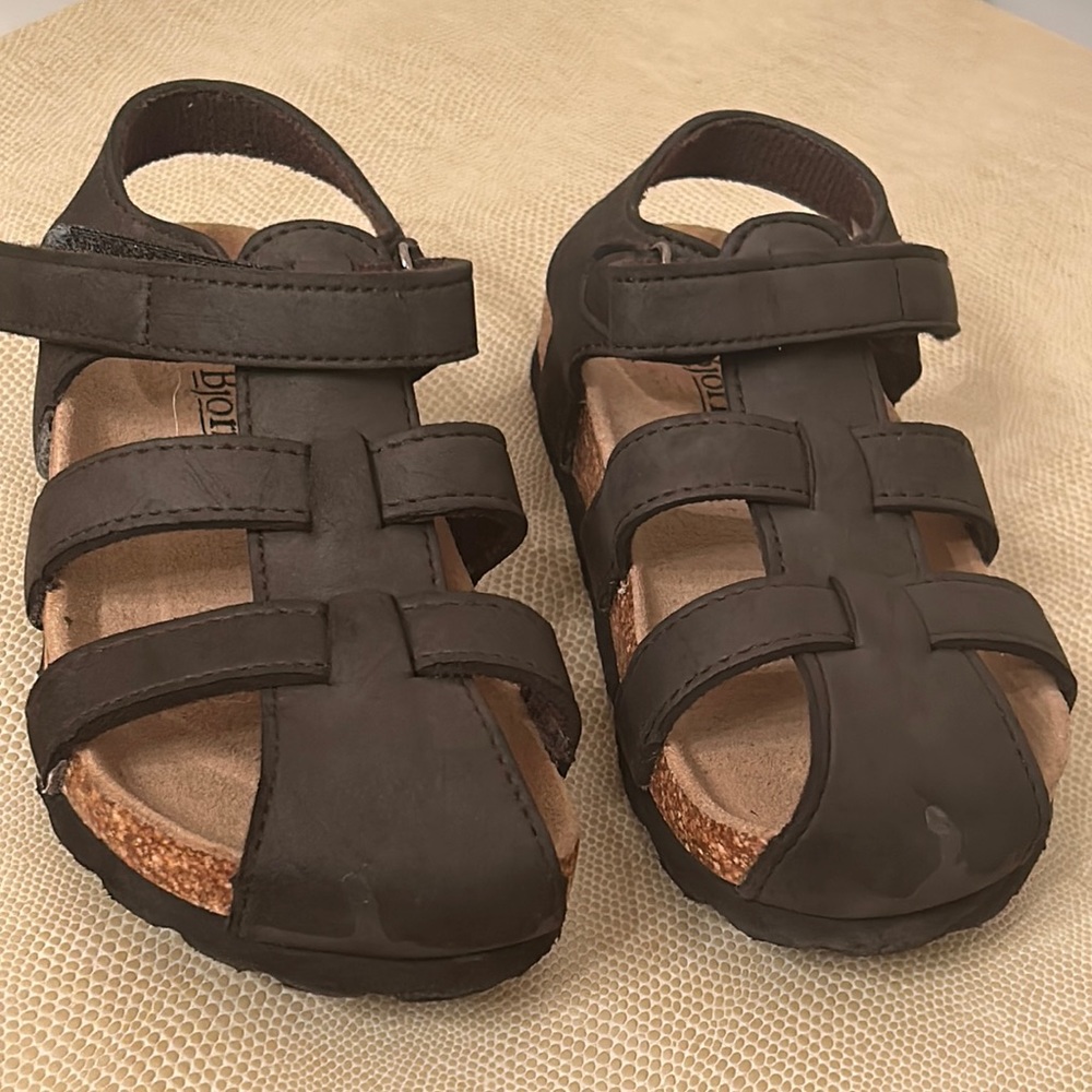 Bjorndal Brown Sandals Toddler Size 10